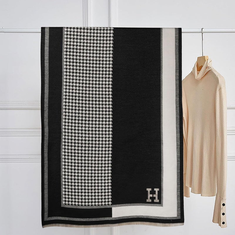 EXTREE Scarfs for Women Pashmina Silky Shawl Wrap for Evening Dressing Blanket Open Front Poncho Cape - Image 4